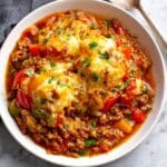 Easy Unstuffed Peppers