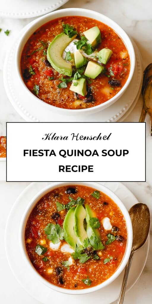Fiesta Quinoa Soup Easy Healthy Flavorful One Pot Meal