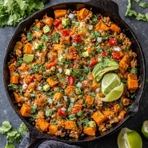 Ground Turkey Sweet Potato Skillet