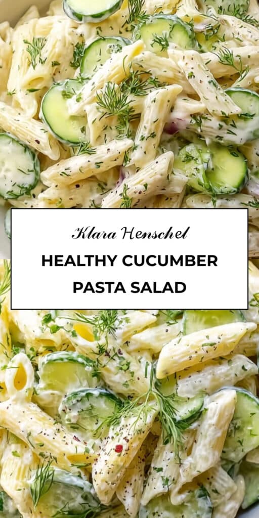 Healthy Cucumber Pasta Salad Light Fresh Summer Side Dish