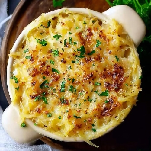 Healthy Spaghetti Squash Mac Cheese