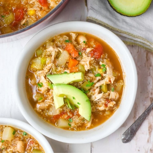 Hearty Chicken Vegetable Quinoa Soup