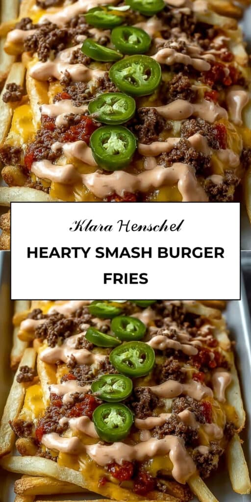 Hearty Smash Burger Fries Loaded Cheesy Comfort Food Recipe