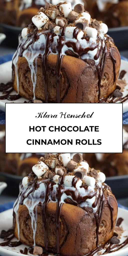 Hot Chocolate Cinnamon Rolls Gooey Chocolatey Cozy Treat
