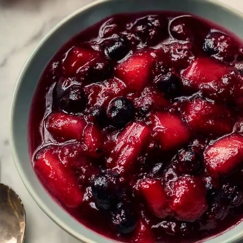 Irresistible Rhubarb and Blueberry Compote 1
