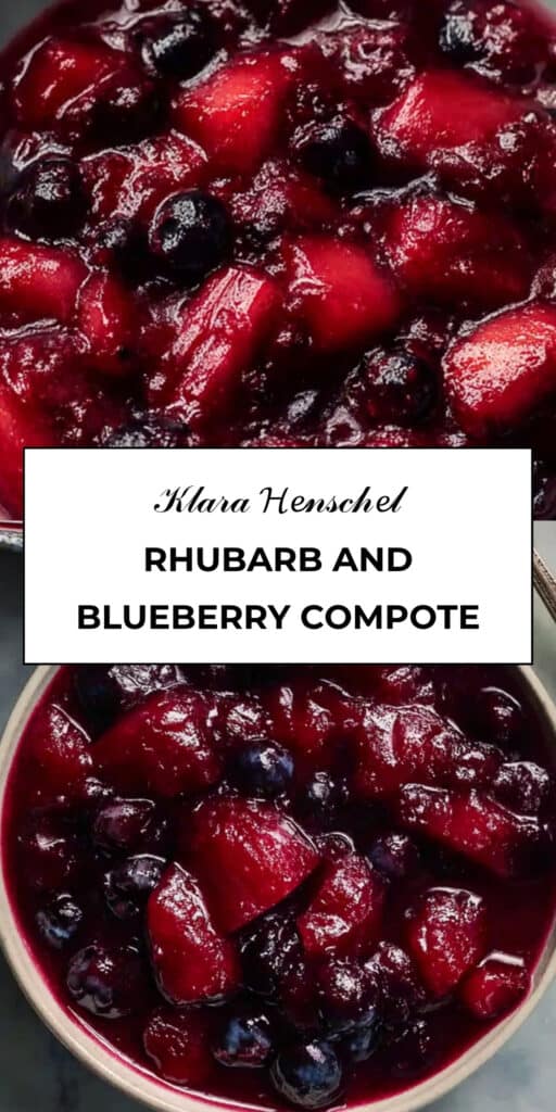 Irresistible Rhubarb and Blueberry Compote Sweet Tangy Fruit Sauce