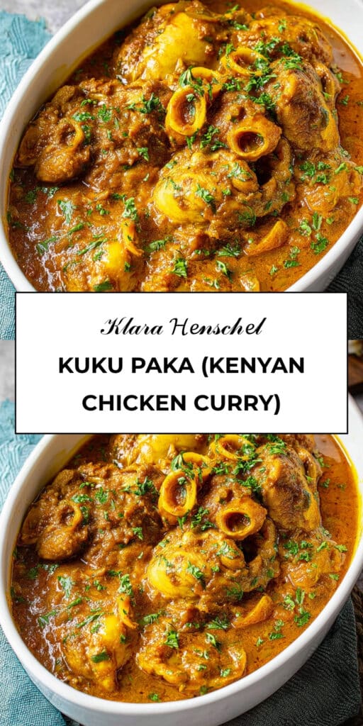 Kuku Paka Kenyan Chicken Curry Creamy Coconut Chicken Dinner