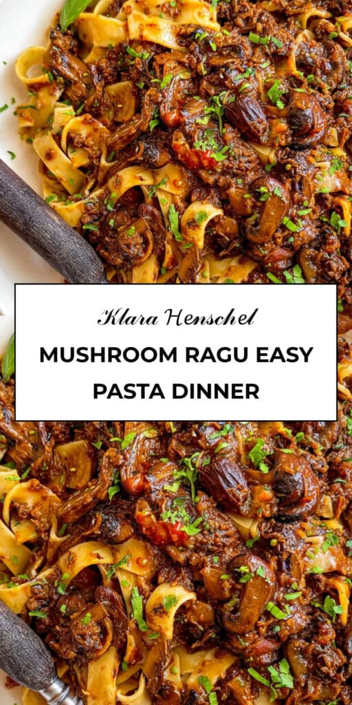 Mushroom Ragu Rich Savory Easy Pasta Sauce