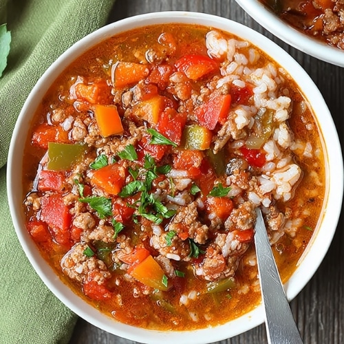 Paleo Stuffed Pepper Soup