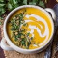 Roasted Butternut Squash Soup with Coconut Milk