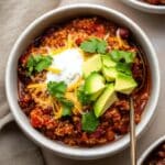 Slow Cooker Bean Quinoa Chili