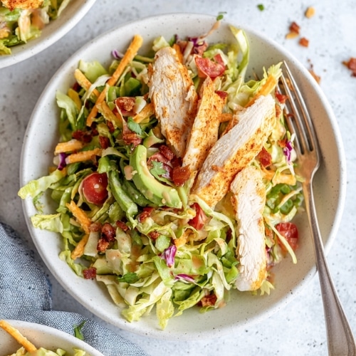 Spicy Ranch Chopped Chicken Cabbage Salad