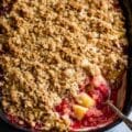 Sweet Pineapple Rhubarb Crisp