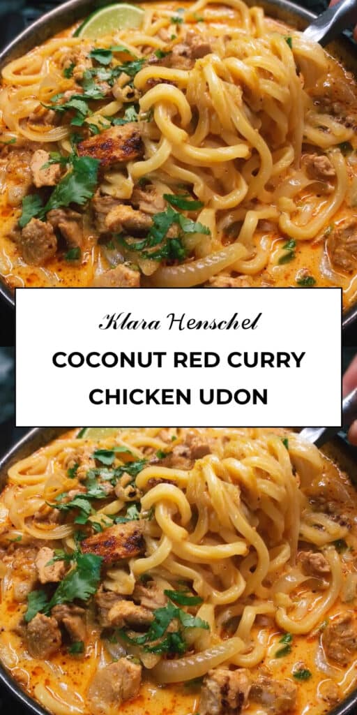 Thai-Inspired Coconut Red Curry Chicken Udon 93 Thai Inspired Coconut Red Curry Chicken Udon Creamy Spicy Noodles