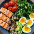 Ultimate Protein Glow Plate with Salmon Eggs Greens