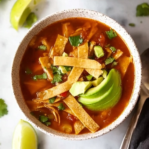 Vegan Tortilla Soup with Quinoa