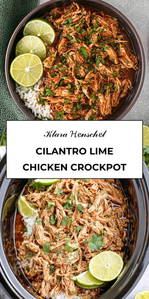 Cilantro Lime Chicken Crockpot Recipe Easy Slow Cooker Dinner