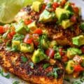 Fiesta Lime Chicken Recipe with Avocado