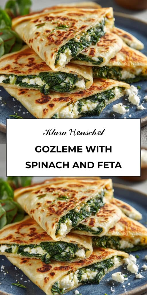 Gozleme with Spinach and Feta Easy Turkish Flatbread Recipe