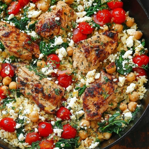 Greek Chicken and Lemon Rice