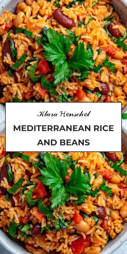 Healthy Mediterranean Rice and Beans Easy Plant Based Dinner