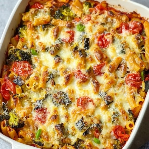 Mediterranean Vegetable Pasta Bake