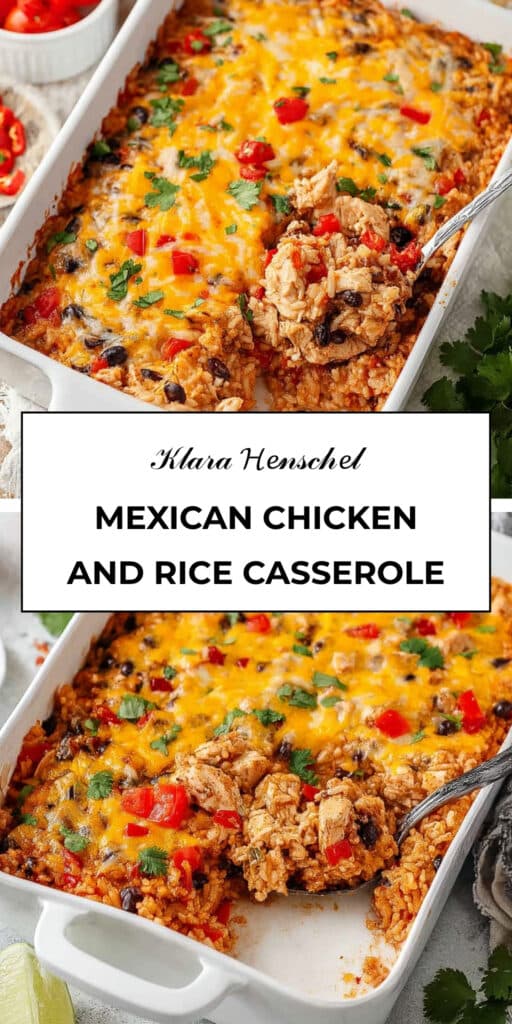 Mexican Chicken and Rice Casserole Easy Cheesy Dinner Recipe