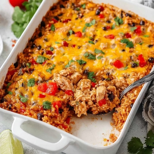 Mexican Chicken and Rice Casserole