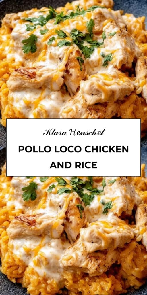 Pollo Loco Chicken and Rice Creamy Mexican Dinner Recipe