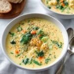Super Creamy Vegan Cauliflower Kale Soup
