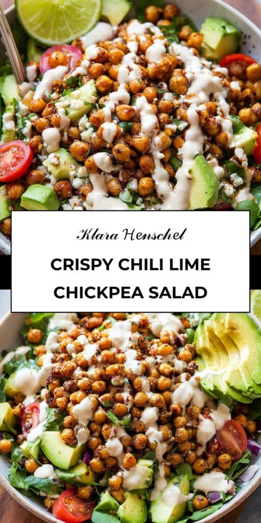 Crispy Chili Lime Garbanzo Beans Salad 5 Crispy Chili Lime Chickpea Salad Healthy Protein Packed Salad