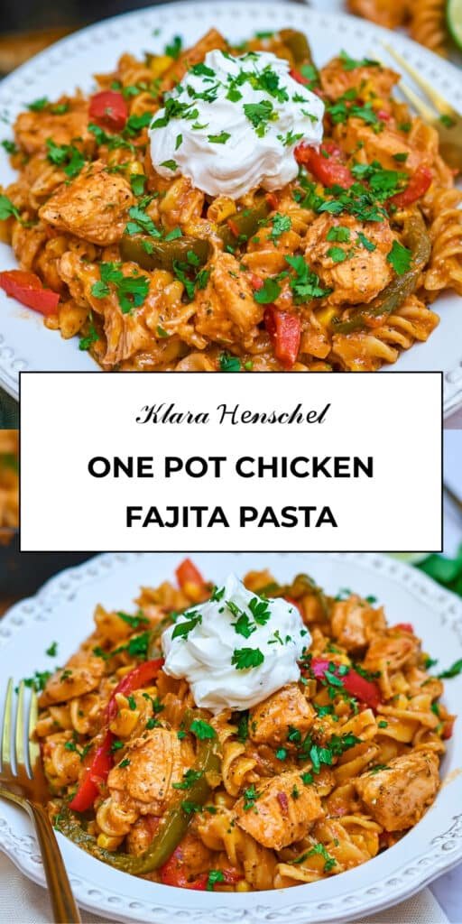 One Pot Chicken Fajita Pasta 5 One Pot Chicken Fajita Pasta Easy Tex Mex Dinner