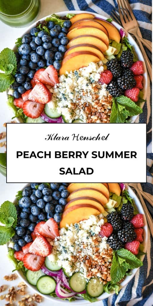 Peach Berry Summer Salad 5 Peach Berry Summer Salad Fresh Healthy Fruit Salad