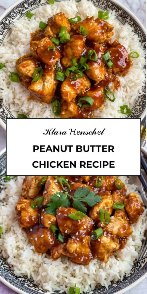 Peanut Butter Chicken 5 Peanut Butter Chicken Recipe Easy Chicken Dinner