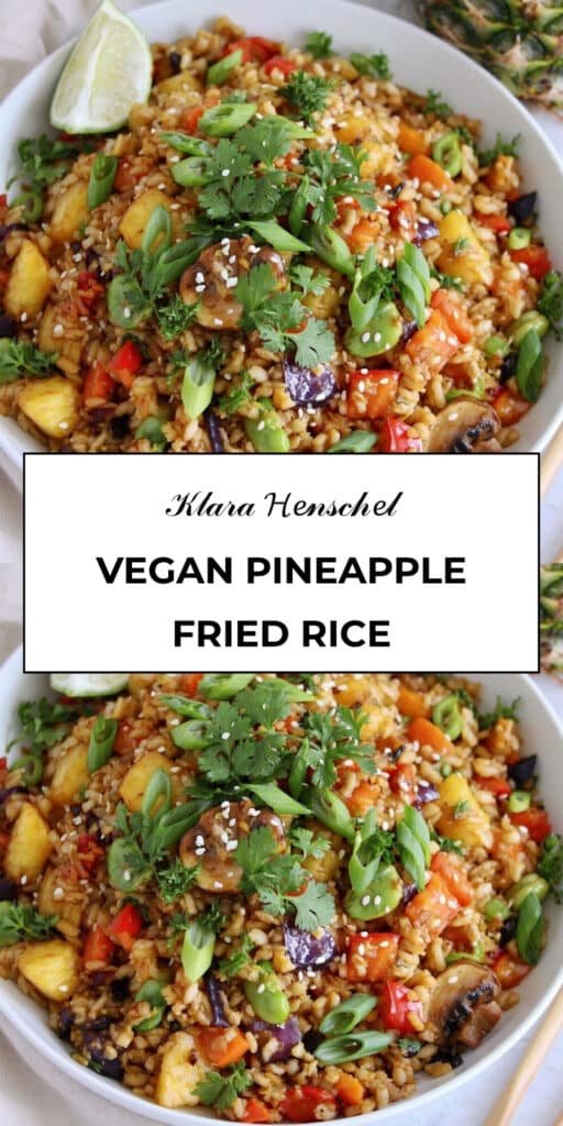 Vegan Pineapple Fried Rice 5 Vegan Pineapple Fried Rice Sweet Savory Tropical Dinner