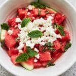 Watermelon Feta Salad with Mint