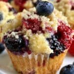 Berry Cream Cheese Muffins