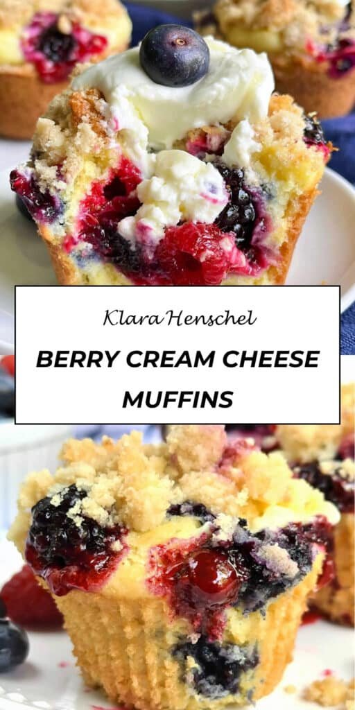 Berry Cream Cheese Muffins 5 Berry Cream Cheese Muffins Soft Creamy Breakfast Treat