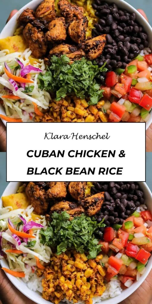 Cuban Chicken & Black Bean Rice Bowls 4 Cuban Chicken Black Bean Rice Bowls Easy Flavor Packed Dinner