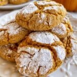 Pumpkin crinkle cookies