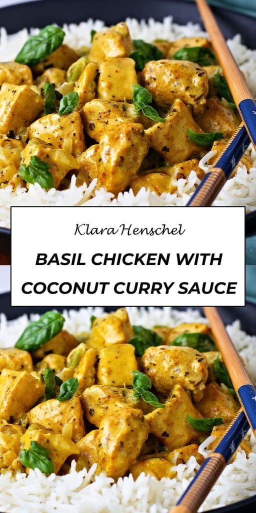 Basil Chicken with Coconut Curry Sauce 5 Basil Chicken with Coconut Curry Sauce – Easy Creamy Chicken Dinner