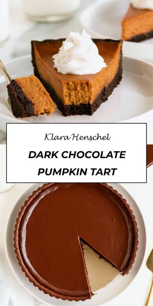 Dark Chocolate Pumpkin Tart 5 Dark Chocolate Pumpkin Tart – Rich Decadent Easy Fall Dessert