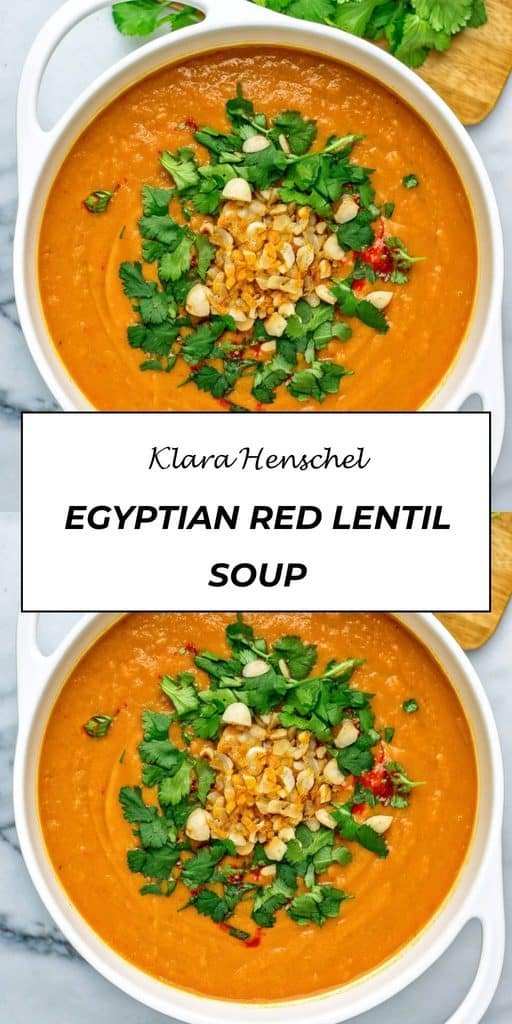 Egyptian Red Lentil Soup 5 Egyptian Red Lentil Soup – Creamy Hearty Easy Middle Eastern Recipe