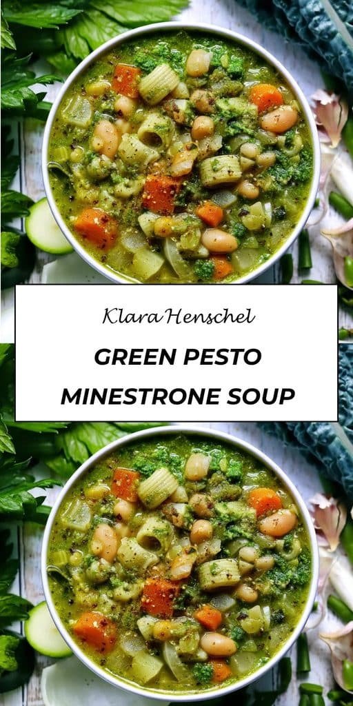 Green Pesto Minestrone Soup 5 Green Pesto Minestrone Soup – Hearty Healthy Easy Italian Soup