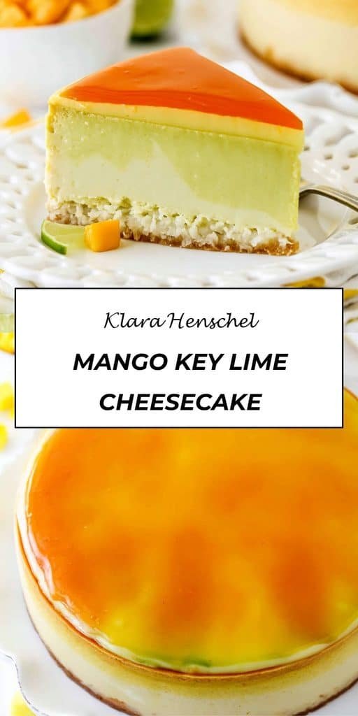 Mango Key Lime Cheesecake 5 Mango Key Lime Cheesecake – Creamy Tropical Dessert Recipe