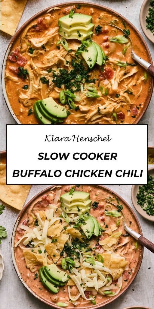 Slow Cooker Buffalo Chicken Chili 5 Slow Cooker Buffalo Chicken Chili – Easy Creamy Spicy Crockpot Dinner
