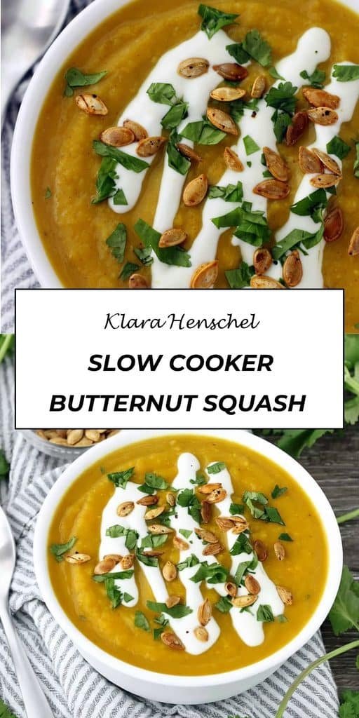 Slow Cooker Butternut Squash Soup with Curry and Ginger 5 Slow Cooker Butternut Squash Soup – Creamy Cozy Easy Crockpot Recipe