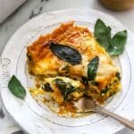 Vegetarian Pumpkin Spinach Lasagna