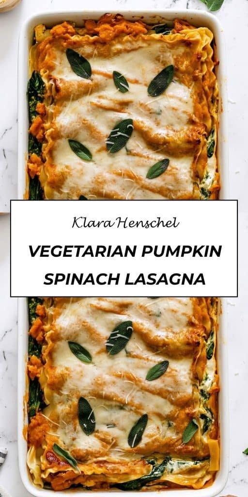 Vegetarian Pumpkin Spinach Lasagna 5 Vegetarian Pumpkin Spinach Lasagna – Easy Cozy Fall Dinner