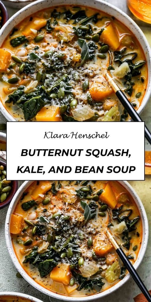 Butternut Squash, Kale, and White Bean Soup 5 Butternut Squash Kale and White Bean Soup – Cozy Fall Soup Recipe